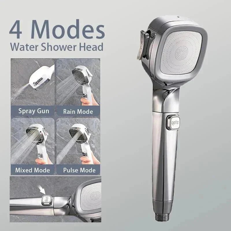 AquaPulse™ - Showerhead with 4 settings and on/off switch - Levora