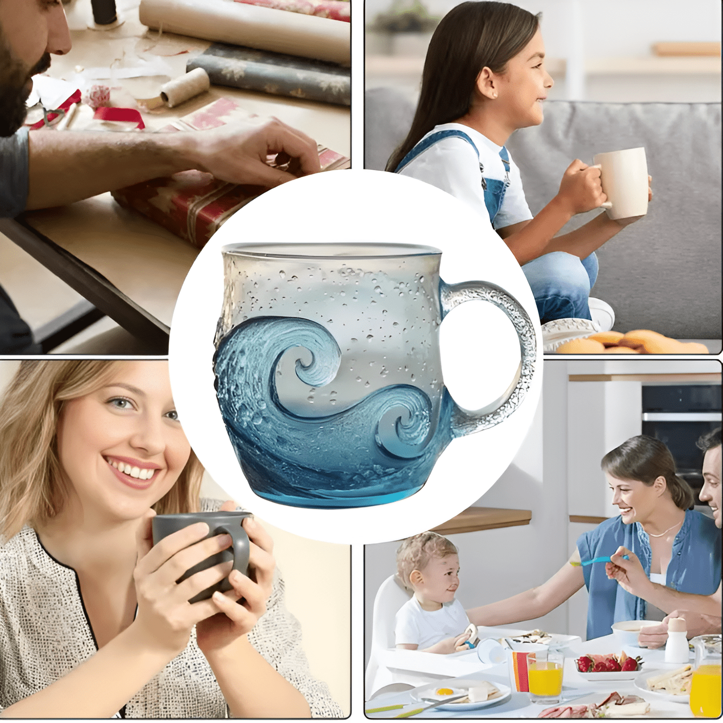 AquaWave™ (1+1 FREE) – Handmade Ocean - Inspired Glass - Levora