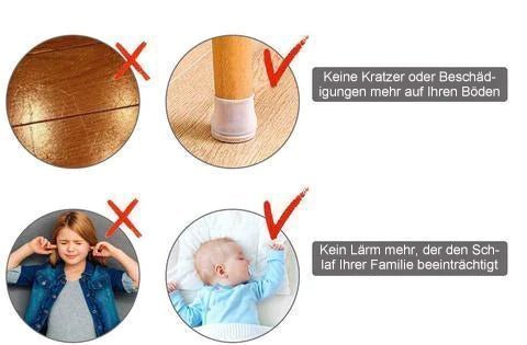 FloorProtect™ - Protective Covers for Chair and Table Legs - Levora