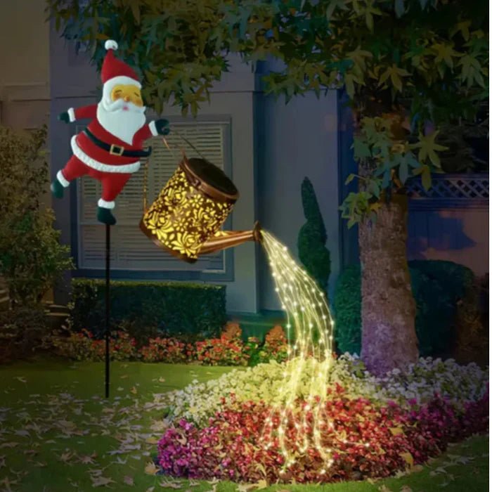 GlowSanta™ – Solar Watering Can Christmas Light - Levora