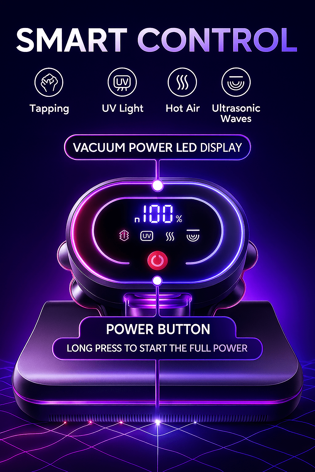 SakerPlus™ 2.0 UV Vacuum – 99.9% Dust, Mites, Bacteria & Pet Hair, 16KPa Suction & UV Sterilization - Levora