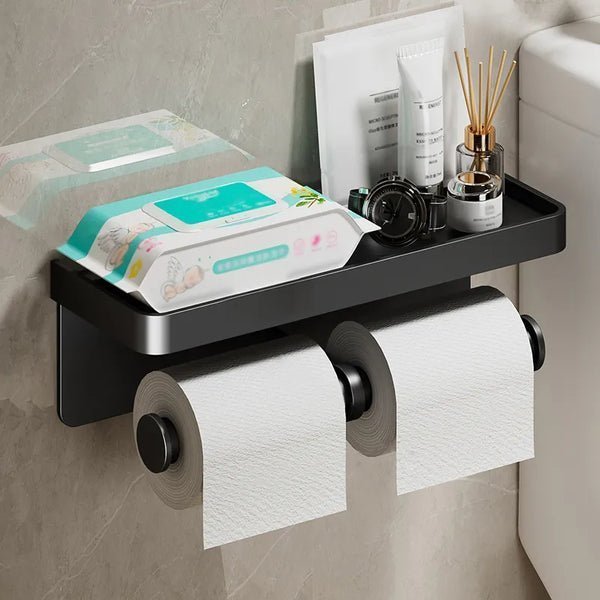 SilverLux - Multi - purpose Toilet Paper Holder - Levora