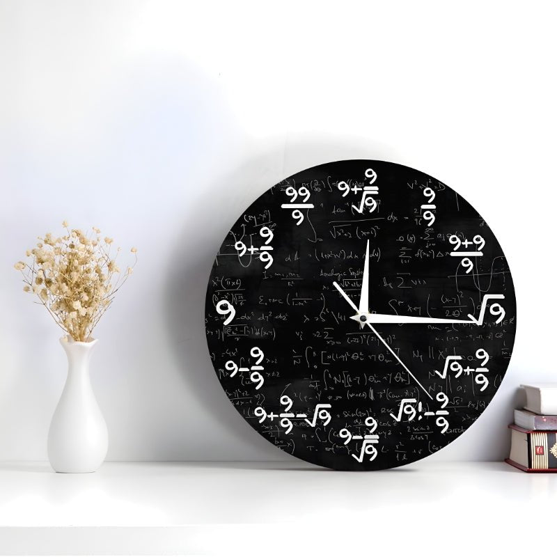 TimeFlair™ - Modern Mathematical Wall Clock - Levora