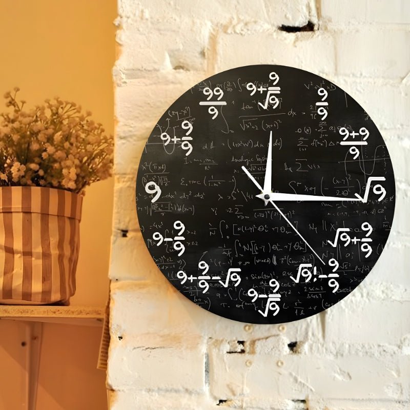 TimeFlair™ - Modern Mathematical Wall Clock - Levora