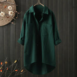 Angelina - Long - Sleeve Blouse with Relaxed Fit - Levora