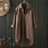 Angelina - Long - Sleeve Blouse with Relaxed Fit - Levora