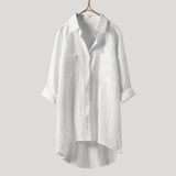 Angelina - Long - Sleeve Blouse with Relaxed Fit - Levora