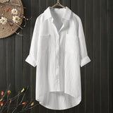Angelina - Long - Sleeve Blouse with Relaxed Fit - Levora