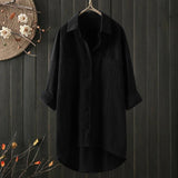 Angelina - Long - Sleeve Blouse with Relaxed Fit - Levora