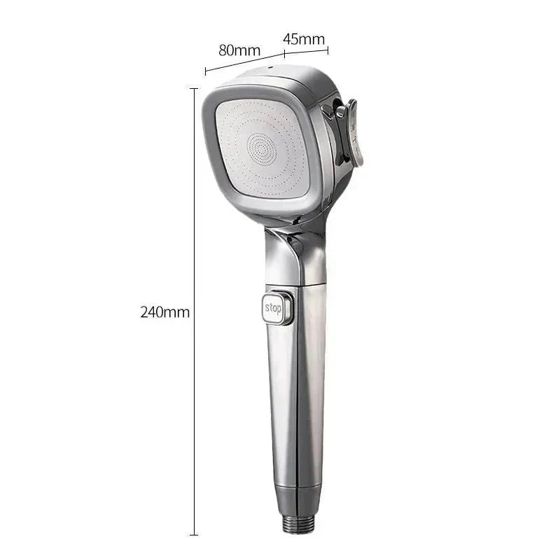 AquaPulse™ - Showerhead with 4 settings and on/off switch - Levora