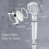AquaPulse™ - Showerhead with 4 settings and on/off switch - Levora