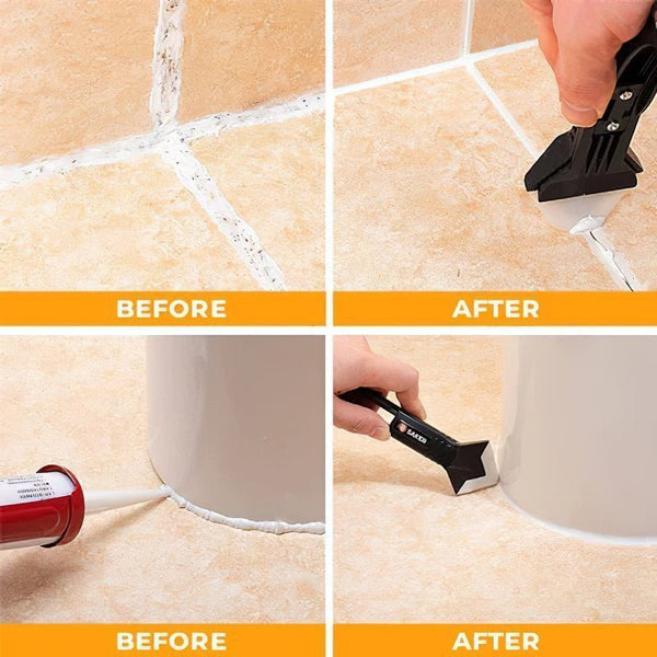 CaulkMate™ - Premium 3 - in - 1 Grouting Tool - Levora