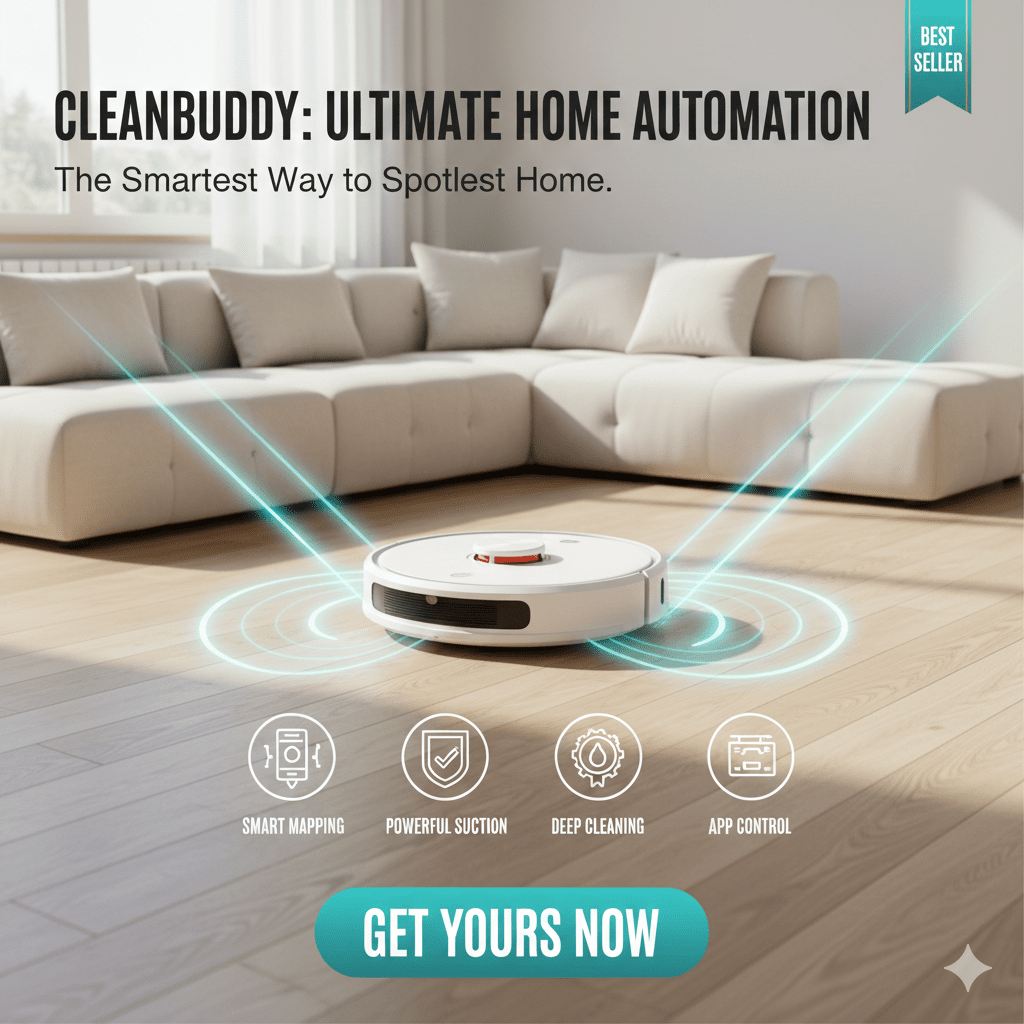 CleanBuddy™ 4 - in - 1 Smart Robot Vacuum & Mop - Levora