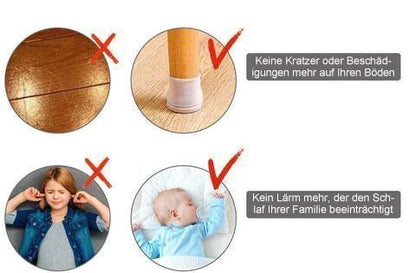 FloorProtect™ - Protective Covers for Chair and Table Legs - Levora