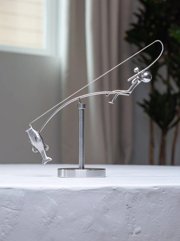 HookedBalance™ – Unique fisherman sculpture & stylish balance decor! - Levora