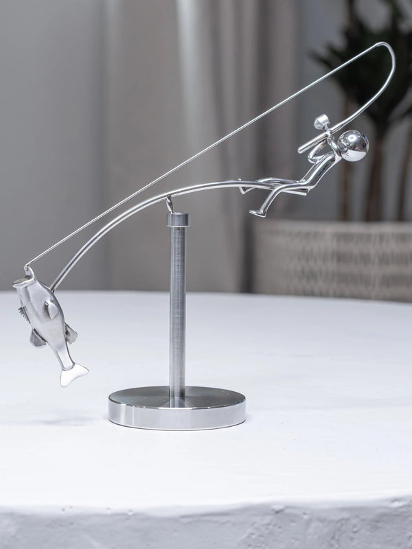 HookedBalance™ – Unique fisherman sculpture & stylish balance decor! - Levora