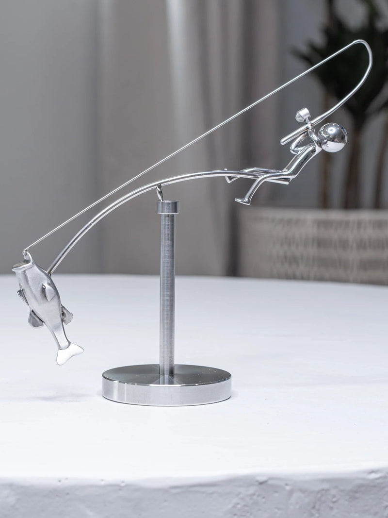 HookedBalance™ – Unique fisherman sculpture & stylish balance decor! - Levora
