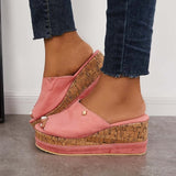 Leslie - Slip - On Platform Sandals - Levora