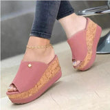 Leslie - Slip - On Platform Sandals - Levora
