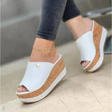 Leslie - Slip - On Platform Sandals - Levora
