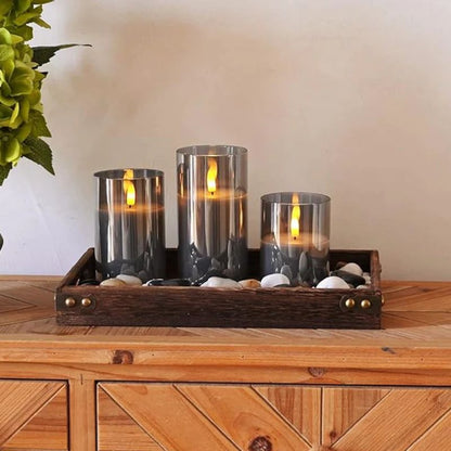 LuminaGlow - Realistic Candle Set - Levora