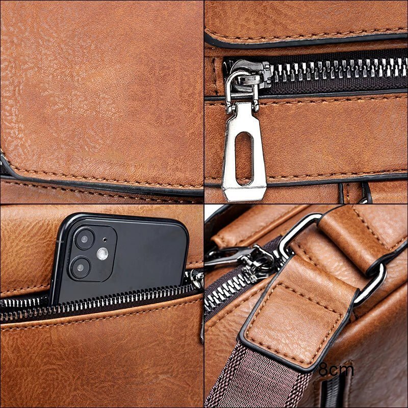 LuxeLeather™ - Crossbody Bag – Modern and Elegant - Levora