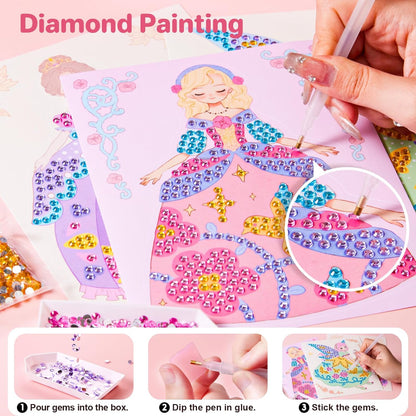 Princess Glam Kit© - 3 - in - 1 Makeup Set for Kids’ Play (Costume and Makeup) - Levora