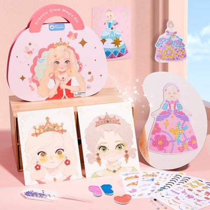 Princess Glam Kit© - 3 - in - 1 Makeup Set for Kids’ Play (Costume and Makeup) - Levora