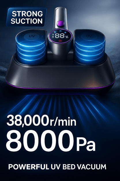 SakerPlus™ 2.0 UV Vacuum – 99.9% Dust, Mites, Bacteria & Pet Hair, 16KPa Suction & UV Sterilization - Levora