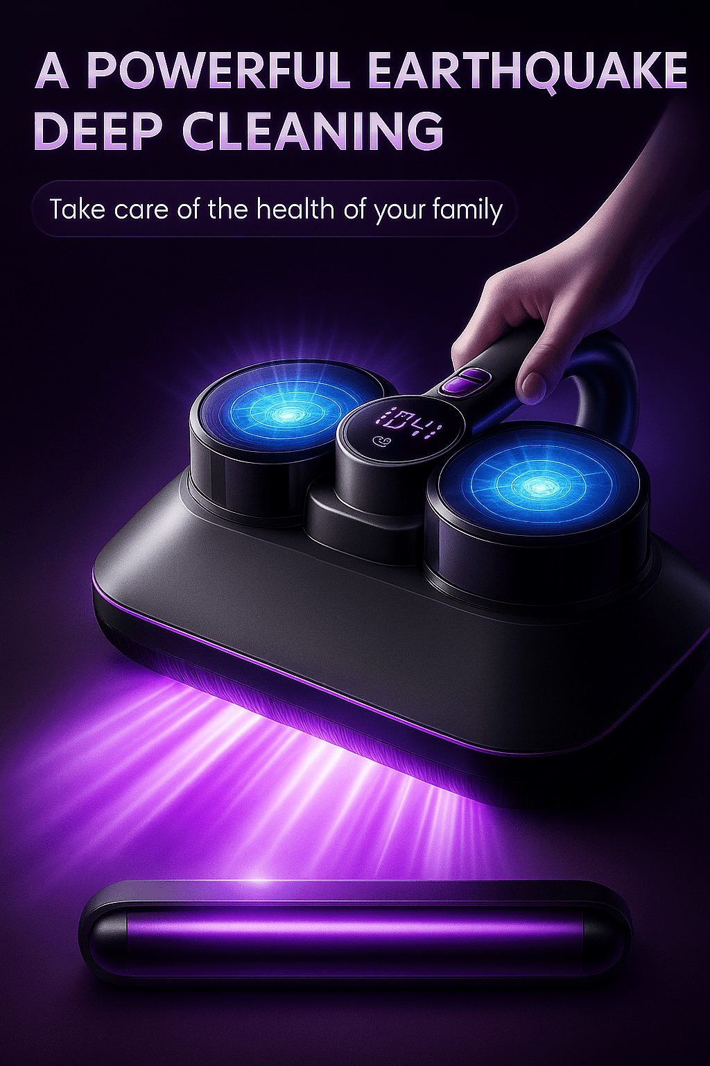 SakerPlus™ 2.0 UV Vacuum – 99.9% Dust, Mites, Bacteria & Pet Hair, 16KPa Suction & UV Sterilization - Levora