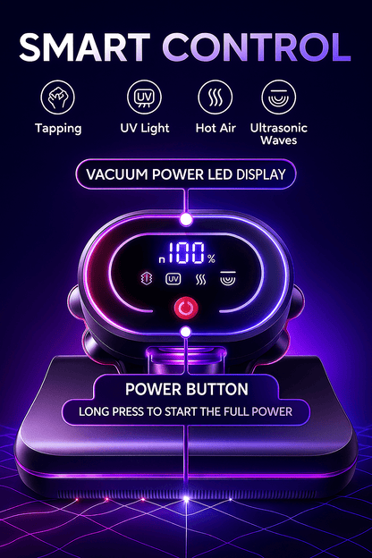 SakerPlus™ 2.0 UV Vacuum – 99.9% Dust, Mites, Bacteria & Pet Hair, 16KPa Suction & UV Sterilization - Levora