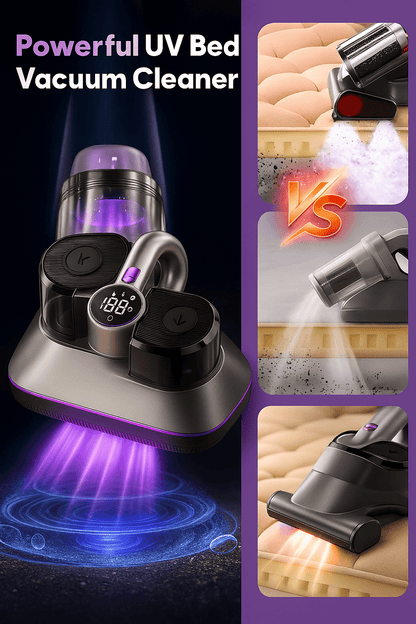 SakerPlus™ 2.0 UV Vacuum – 99.9% Dust, Mites, Bacteria & Pet Hair, 16KPa Suction & UV Sterilization - Levora