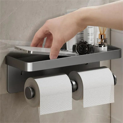 SilverLux - Multi - purpose Toilet Paper Holder - Levora