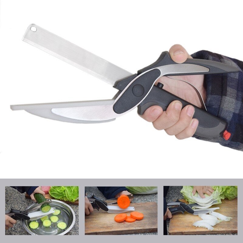 Smartcutter™ 2 in 1 Kitchen Knife – cuts food in seconds - Levora