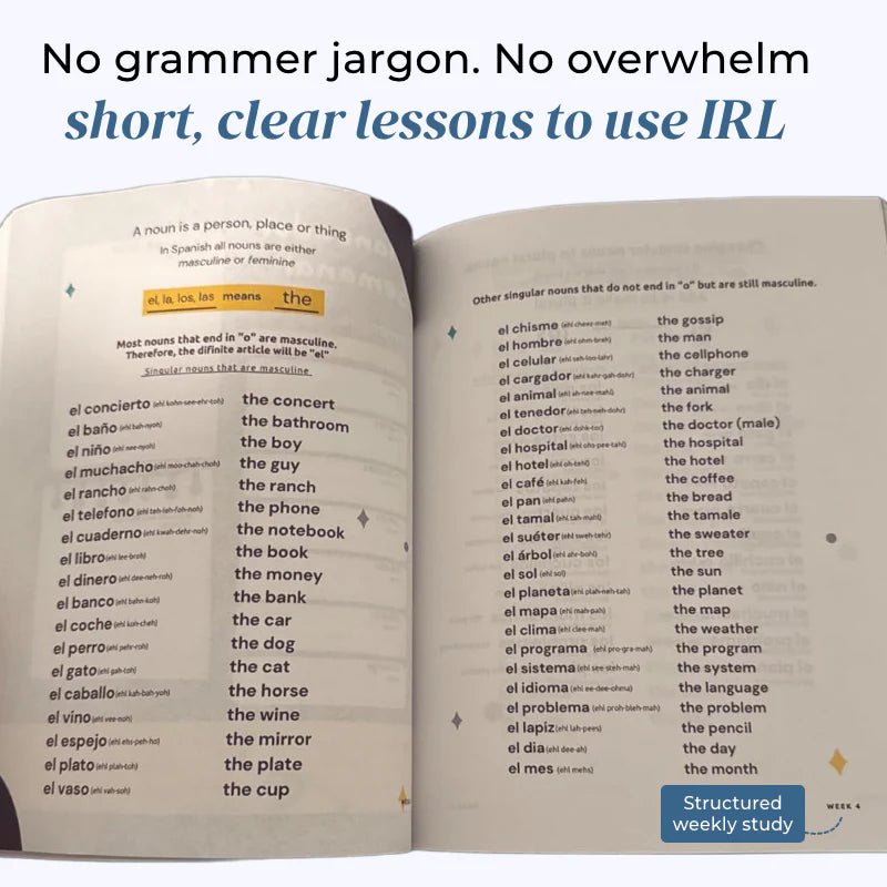 Spanish in 60 Days™ – Learning Workbook - Levora