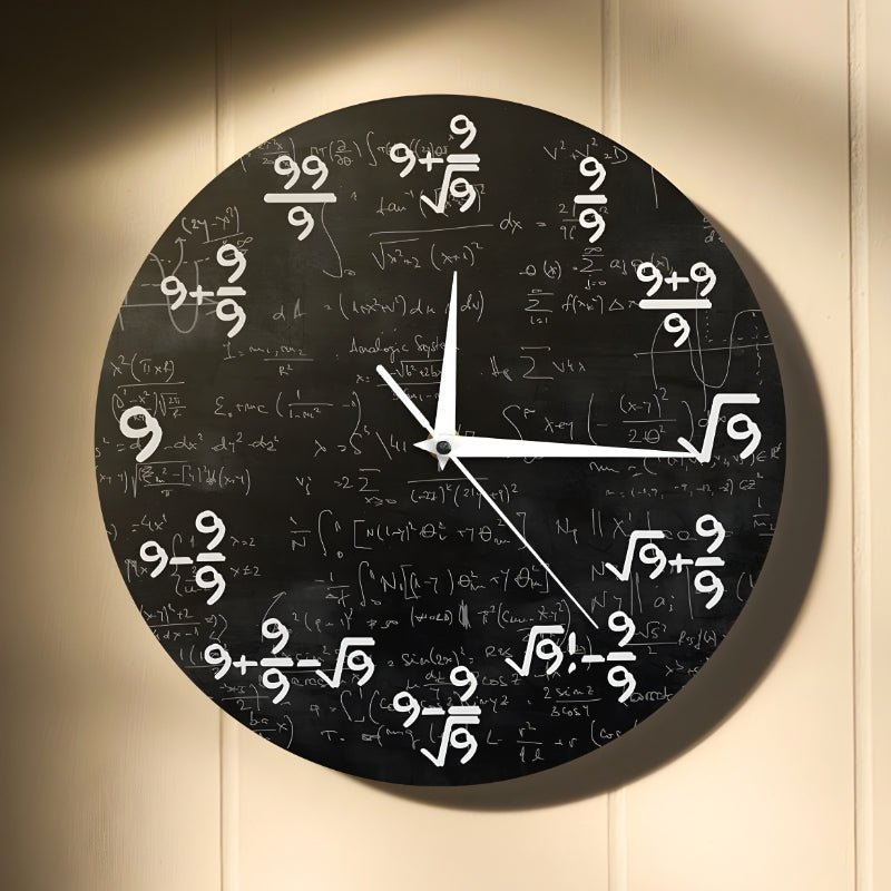 TimeFlair™ - Modern Mathematical Wall Clock - Levora
