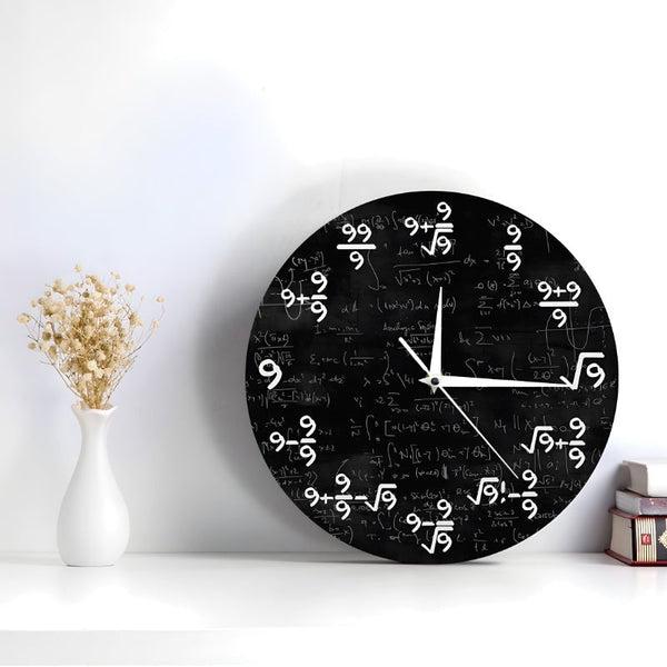 TimeFlair™ - Modern Mathematical Wall Clock - Levora