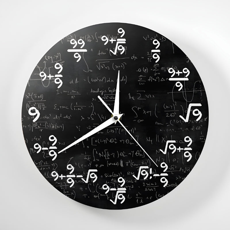 TimeFlair™ - Modern Mathematical Wall Clock - Levora