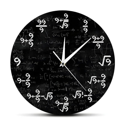 TimeFlair™ - Modern Mathematical Wall Clock - Levora